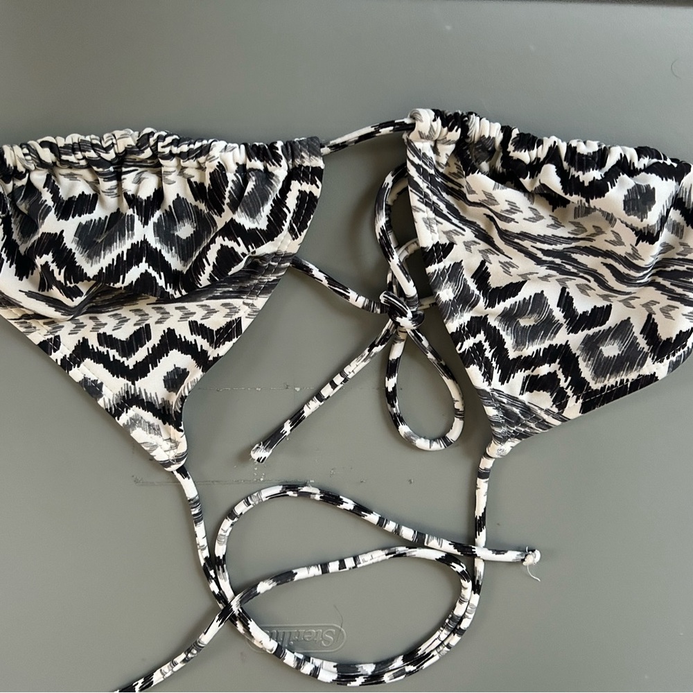 Zebra Bikini Top